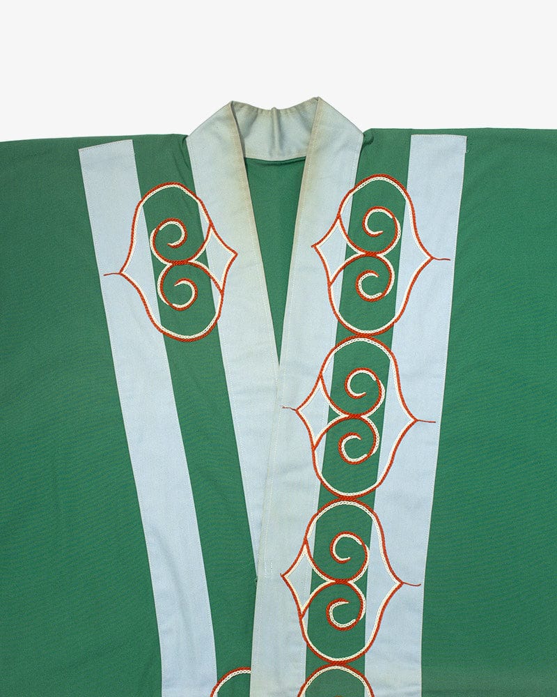 Vintage Ainu Robe, Long, Green - Image 3