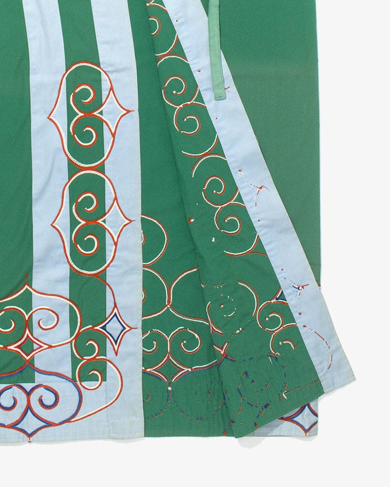 Vintage Ainu Robe, Long, Green - Image 4