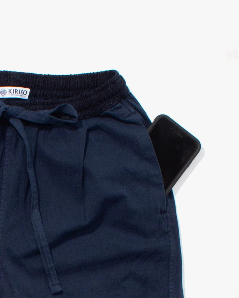 Kiriko Original Pants, Raku, Navy Nami - Image 6