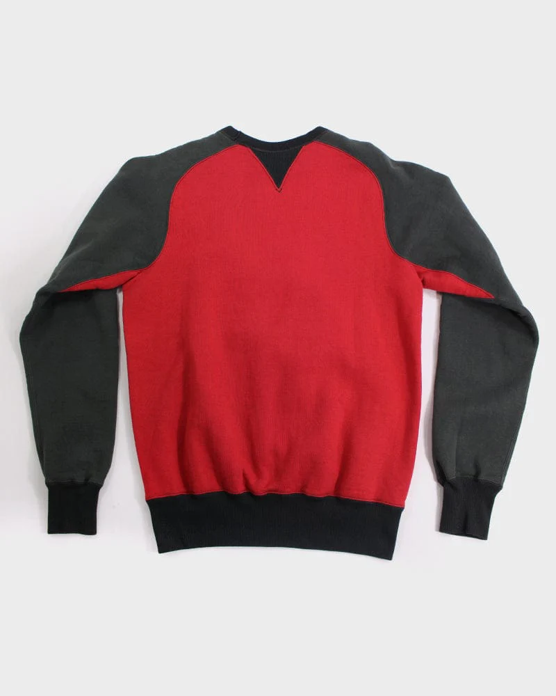 Japanese Repro Crewneck, Flathead Brand, Orange Beach, Grey and Red - L - Image 5