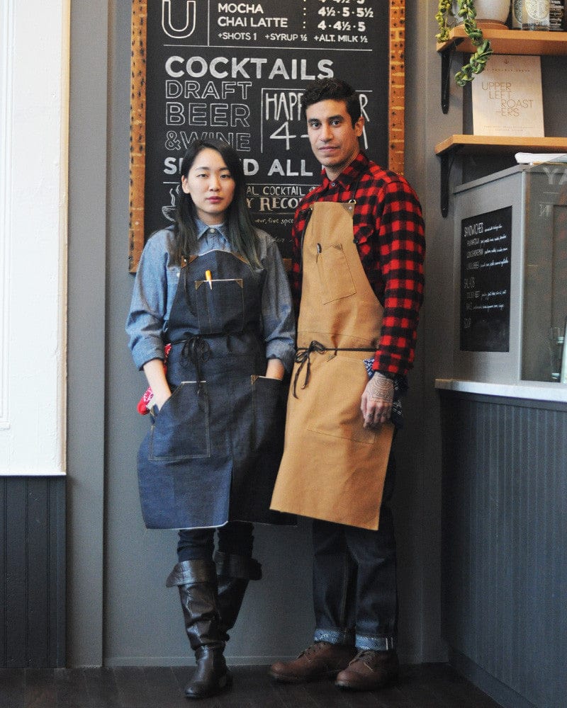 Kokoro Original Work Apron, Full, Japanese Selvedge Denim, Indigo - Image 11