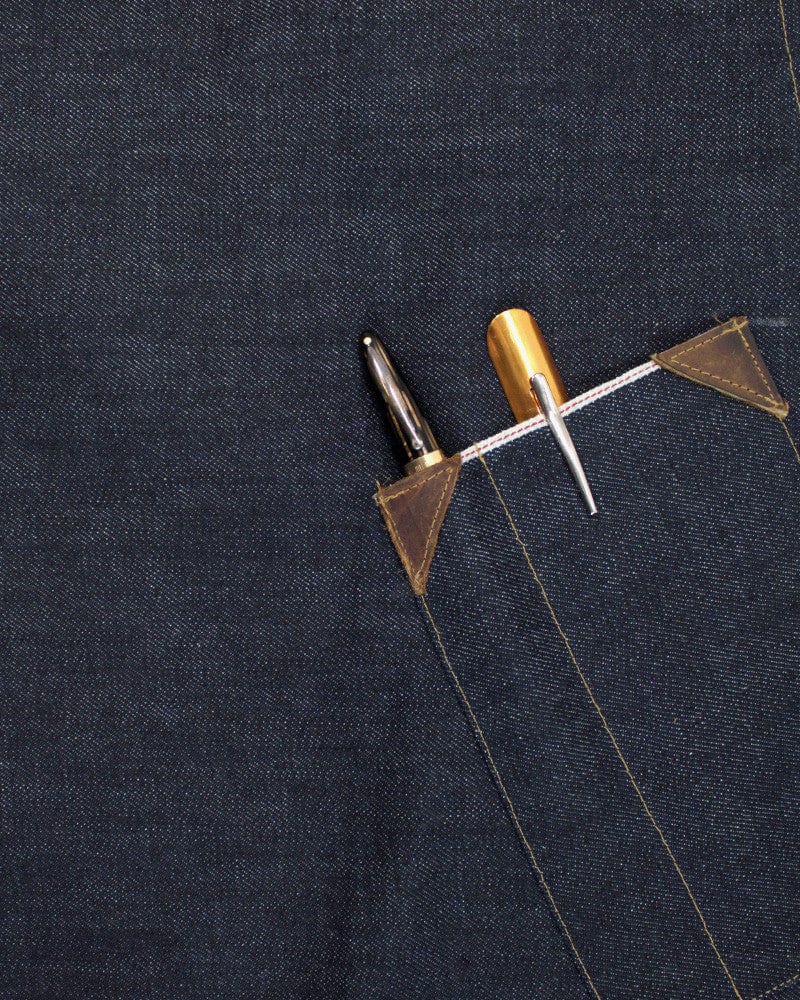 Kokoro Original Work Apron, Full, Japanese Selvedge Denim, Indigo - Image 6