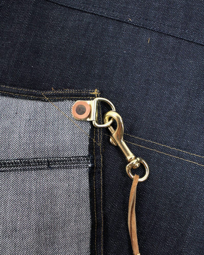 Kokoro Original Work Apron, Full, Japanese Selvedge Denim, Indigo - Image 9