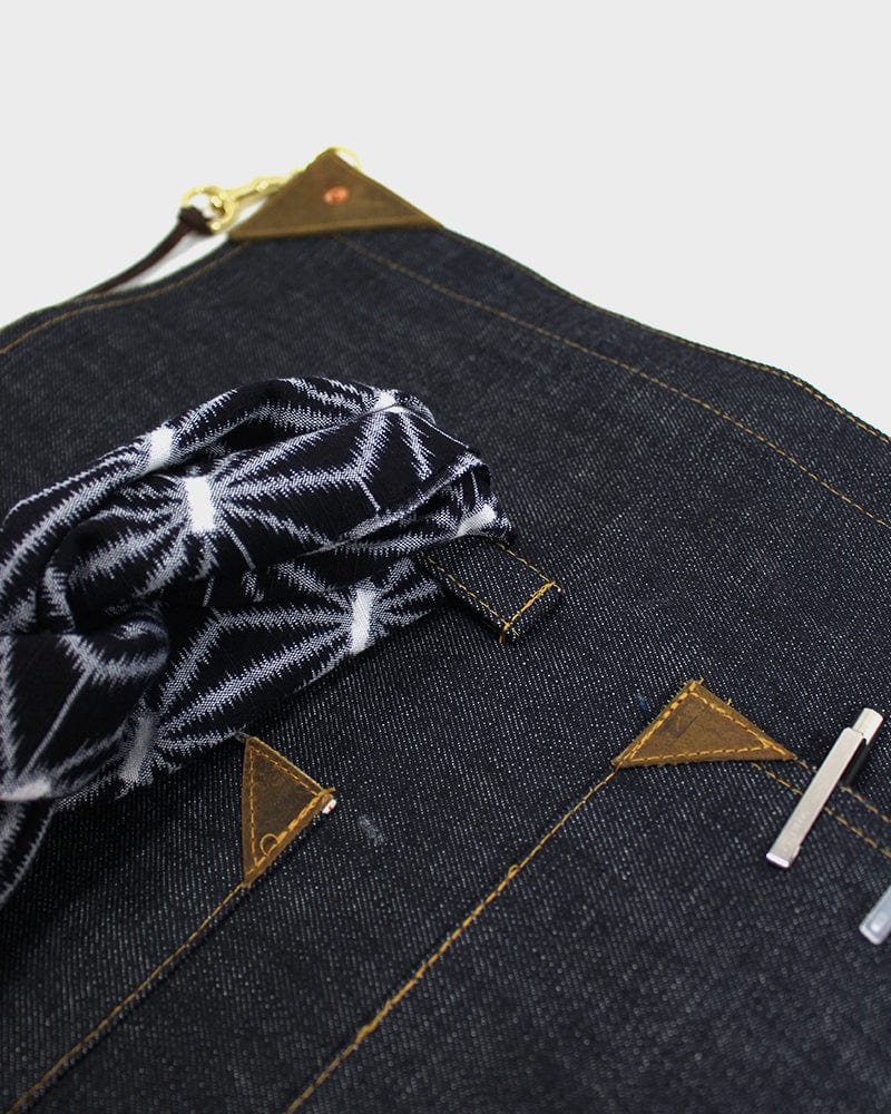 Kokoro Original Work Apron, Waist, Japanese Selvedge Denim, Indigo - Image 5