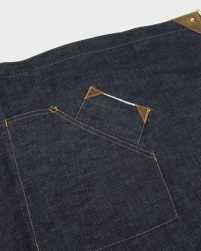 Kokoro Original Work Apron, Waist, Japanese Selvedge Denim, Indigo - Image 6