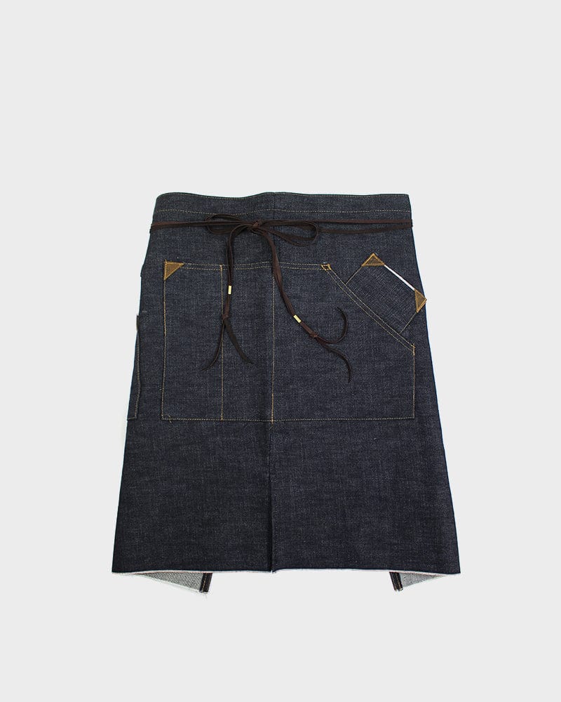 Kokoro Original Work Apron, Waist, Japanese Selvedge Denim, Indigo - Image 8