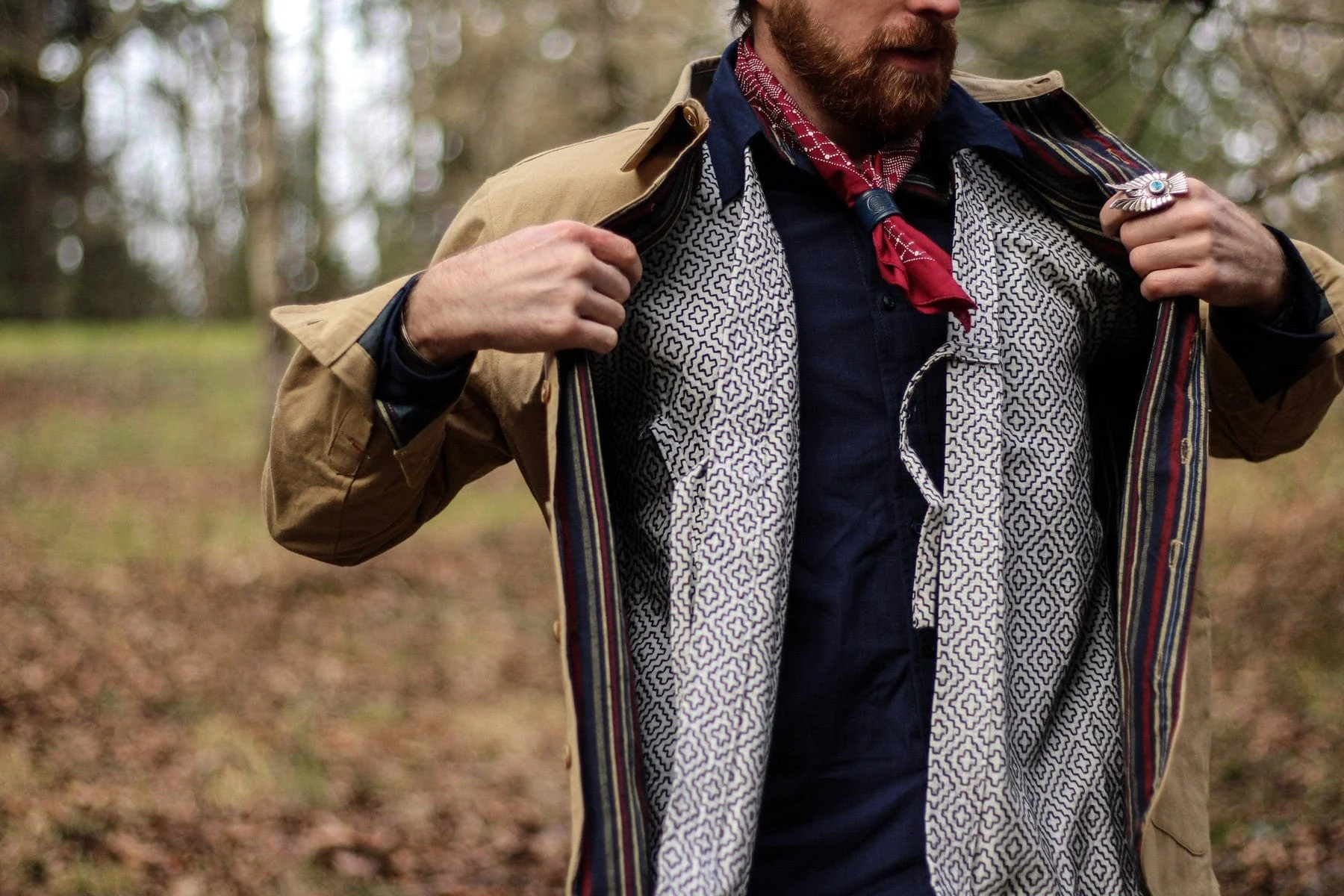 Modern Hitomezashi Dougi Jacket, White - Image 7