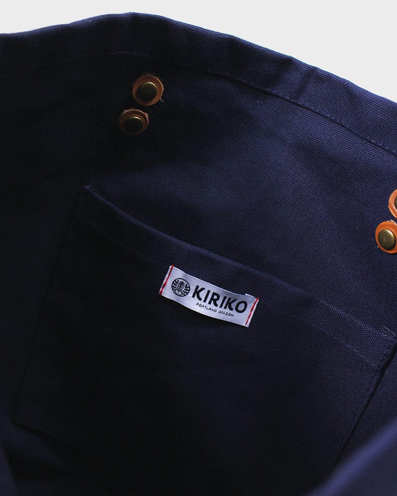 Kiriko Original Tote, Small, Canvas, Navy Bear - Image 4