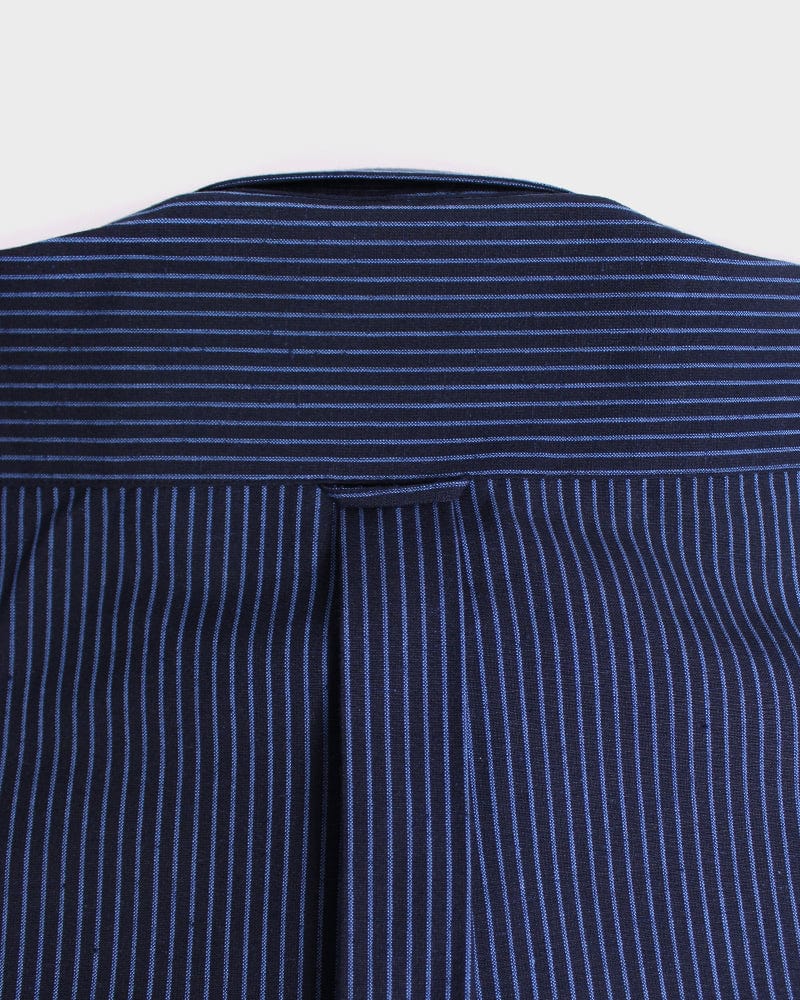 ToK Shirt, Long Sleeve Button-Up, Indigo with Blue Shima - Image 6