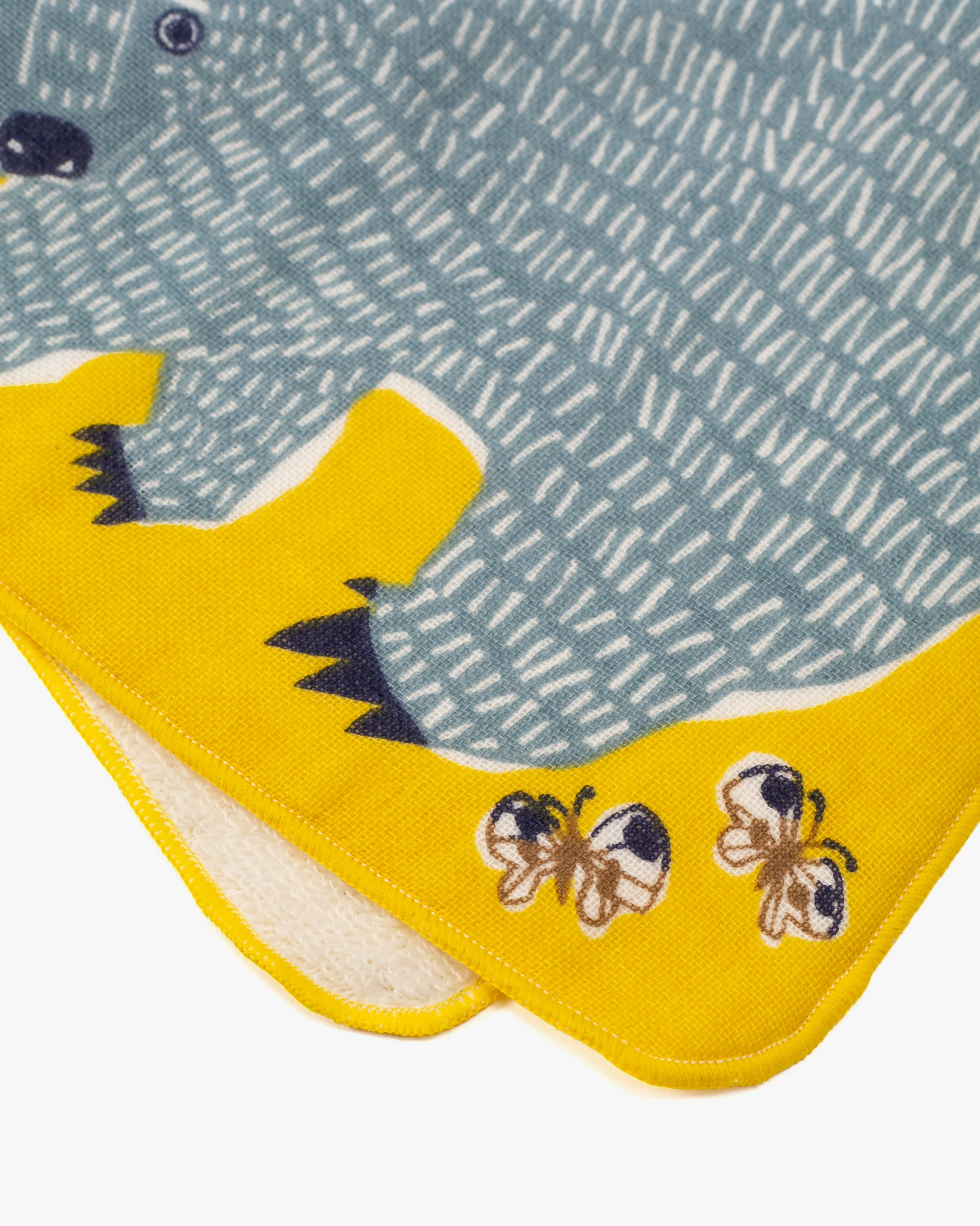 Musubi, Fuwa-Fuwa Towel, Kata Kata, Bear, Yellow 10" x 10" - Image 4