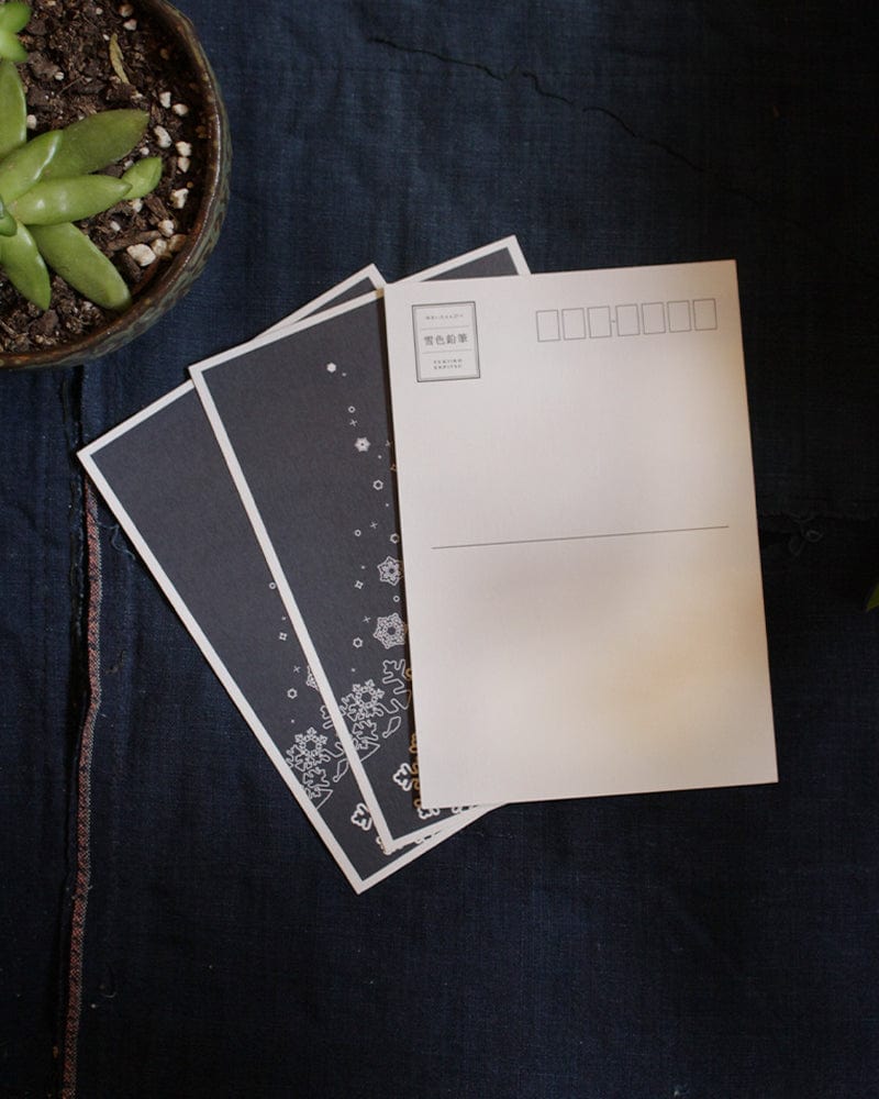 Greeting Cards, Snowflakes Color-In, Black and White - Image 3