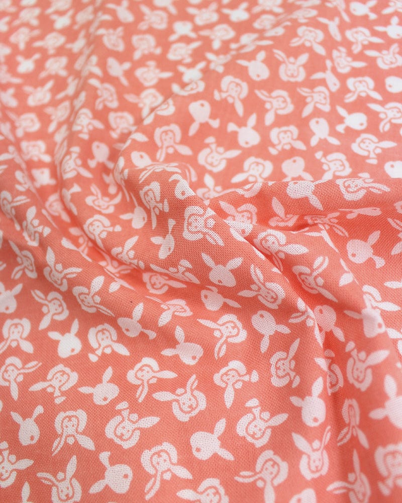 Tenugui, Classic, Komon, Pink Usagi - Image 4