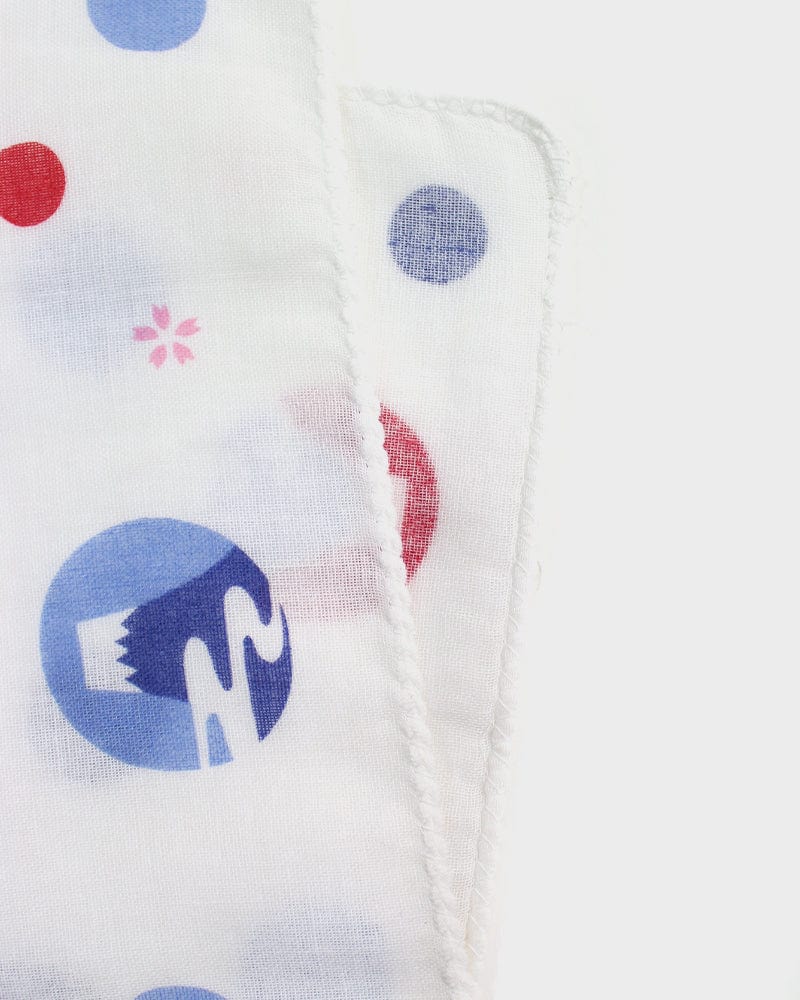 Tenugui, Double Gauze, Fukukoi, Mt. Fuji Circles - Image 3