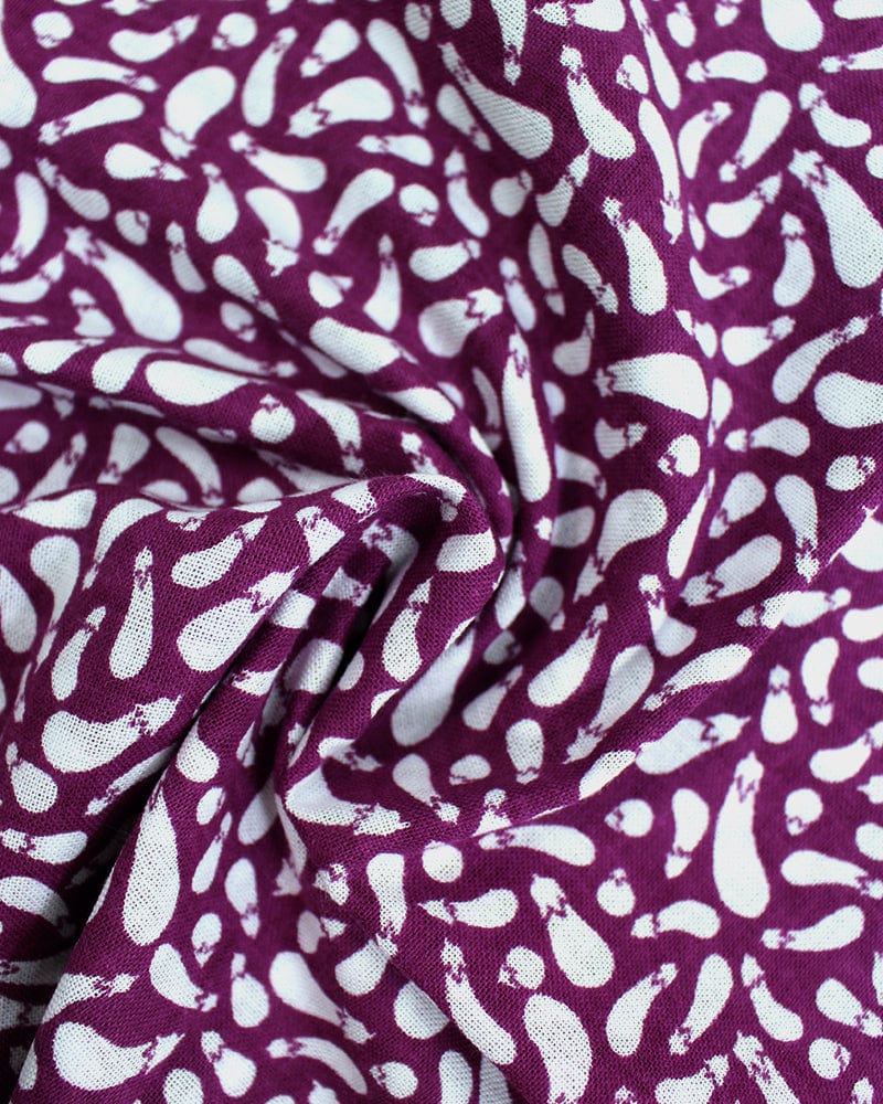 Tenugui, Classic, Komon, Nasubi (Eggplant) - Image 4