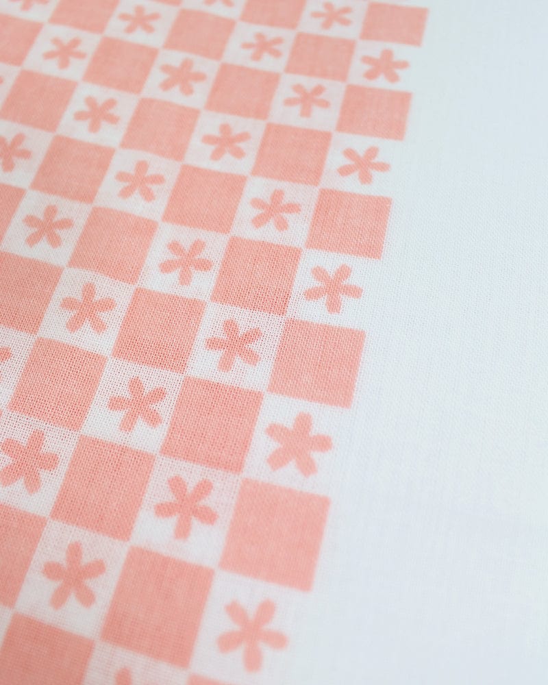 Tenugui, Classic, Komon, Sakura Within Checkers - Image 3