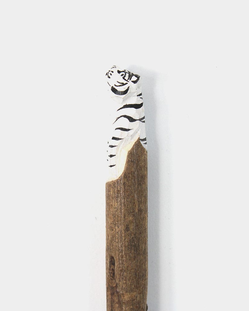 Wooden Animal Pen, White Tiger - Image 3